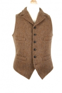 Nigel Cabourn Mallory Vest in Leather Brown Nigel Cabourn Mallory Vest in Leather Brown