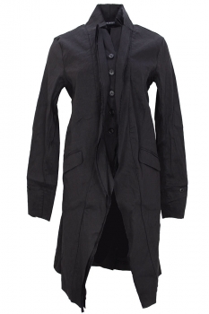Rundholz Black Long, folded layered Coat