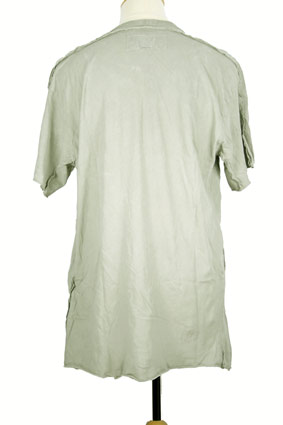 Rundholz T Shirt Over-dyed, distressed, short sleeved t-shirt in 'Grey Pigment' view 3 Rundholz T Shirt Over-dyed, distressed, short sleeved t-shirt in 'Grey Pigment' view 3