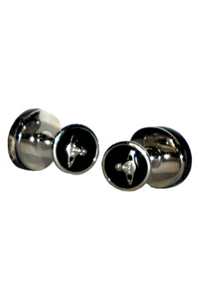 Vivienne Westwood Jewellery Cufflinks Stone faced cufflinks with orb view 2 Vivienne Westwood Jewellery Cufflinks Stone faced cufflinks with orb view 2