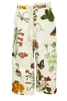 Aleksandr Manamis Grand Fleur Print Lined Trousers