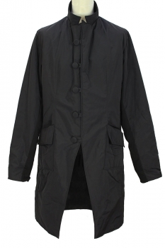 Davids Road Black Padded Double-Breasted Coat