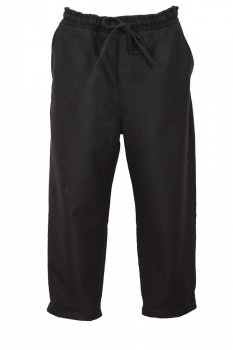 Davids Road Black Thick wool, drawstring  Trousers