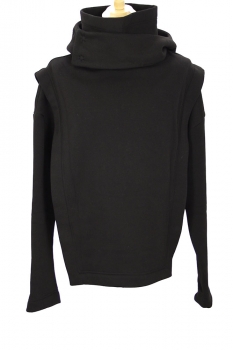 Davids Road Black Hooded Top