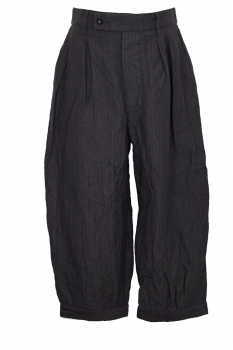 Klasica Dark Night (Black) Herringbone Trousers