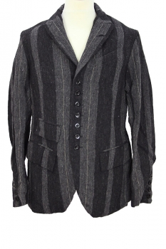 Klasica Black Grey Off-White Stripes Jacket