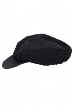 Marc Point Black 6 Panel Peaked Hat