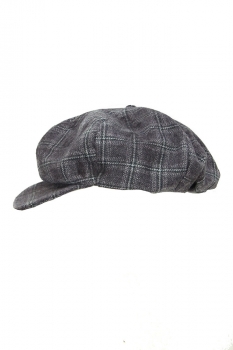 Marc Point Grey/Blue Check Checked 6 Panel Hat