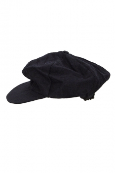 Marc Point Black 6 Panel Peaked hat