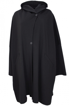 Pal Offner Black Clean Over-sized Coat