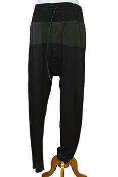 Rundholz Men lightweight, low-crotch trousers in overdyed cotton opal colour Rundholz lightweight, low-crotch trousers in overdyed cotton opal colour