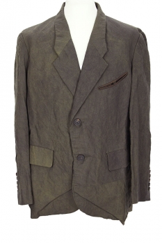 Ziggy Chen Mixed Brown & Green Khaki Tones 2 button Jacket