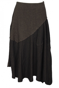 chiahung su Brown Panel Skirt