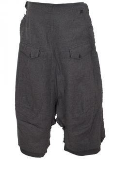 Rundholz Slate Mixed Fabric Trousers