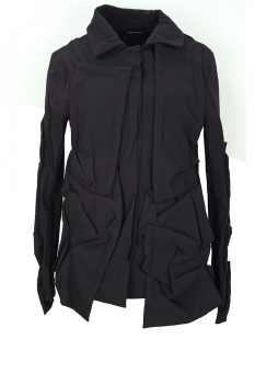 Rundholz Black Stretch Fabric Jacket with Panel Detail