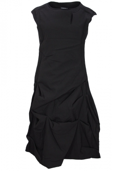 Rundholz Black Folded Fabric Panel Dress