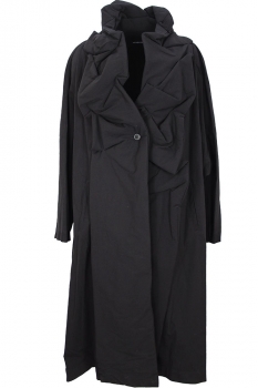 Rundholz Black Oversized Panelled Coat