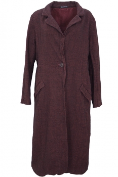 Rundholz Merlot Check Full Length Check Coat