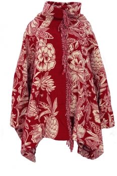 Rundholz Cardinal Jacquard Oversized, One-Size Jacquard Coat