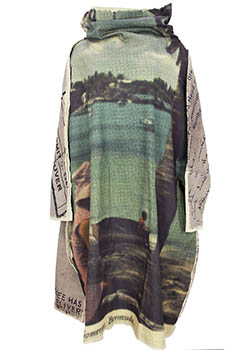 Rundholz Scene Print Funnel style collar Dress