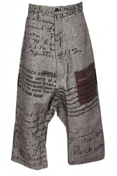 Rundholz Backside print Very low drop Crotch Trousers