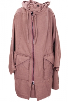 Rundholz Light Flamingo Hooded wool Coat