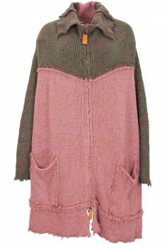 Rundholz Marl and Block colours (original) Knitted Long Zip Cardigan