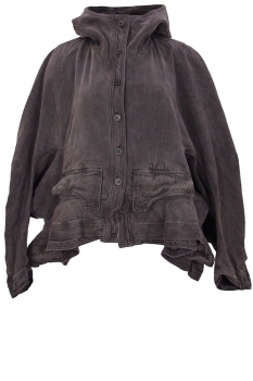 Rundholz Turf wash washed Hooded Peplum Jacket