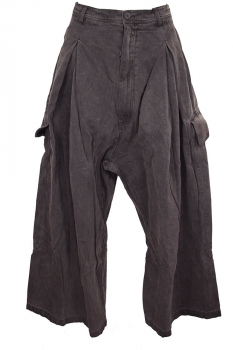 Rundholz Turf Wash Washed low drop crotch wide legged Trousers